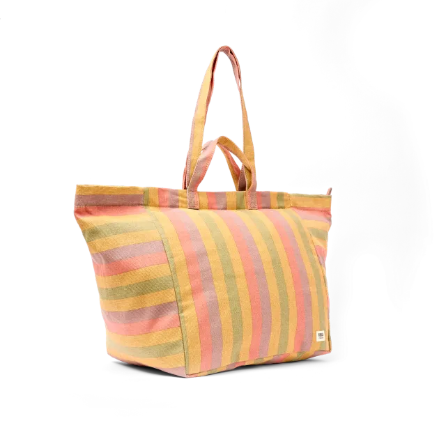 Roka London Marylebone Tote Large Faded Multi Stripe 43 liter