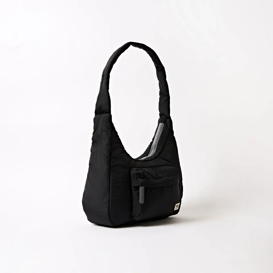 Roka London Belsize Small håndtaske Black quiltet