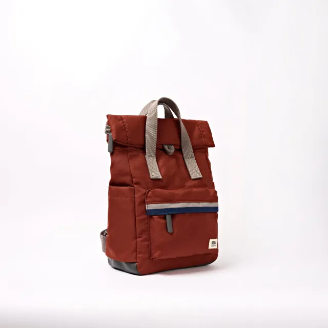 Roka London Canfield Roll Top rygsæk Small 9,8 liter Henna Stripe