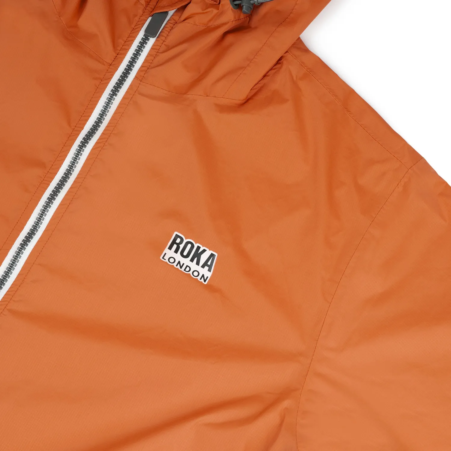 Roka London Holborn Rain Jacket regnjakke burnt orange vandtæt