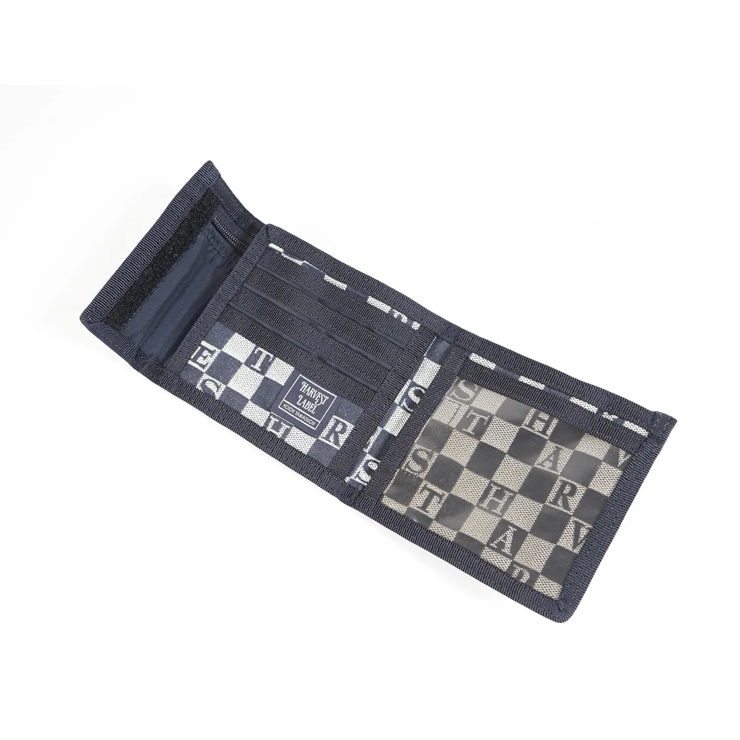 Harvest Label Parogram HJ-1218 pung trefoldet blå jacquard