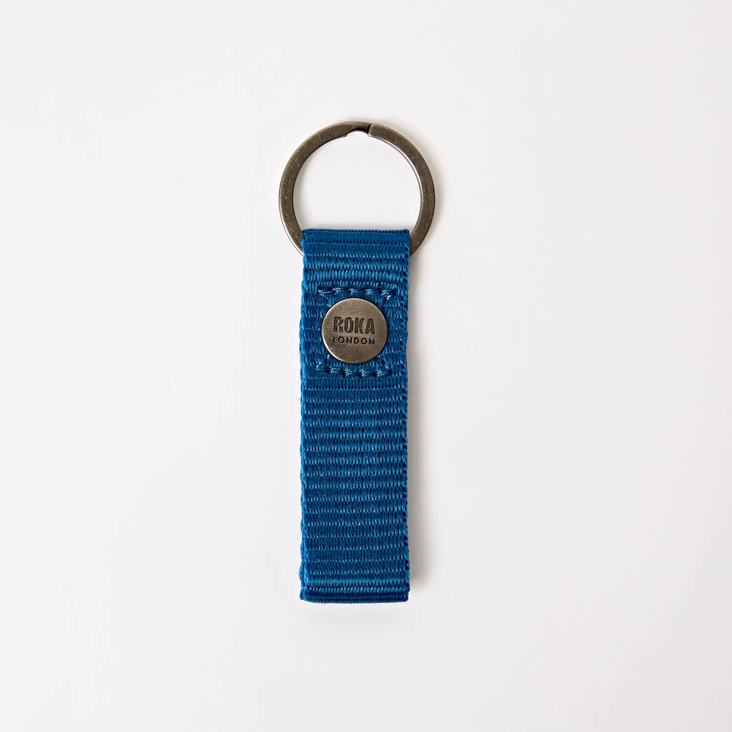 Roka London Portland nøglering Malibu Blue vegansk