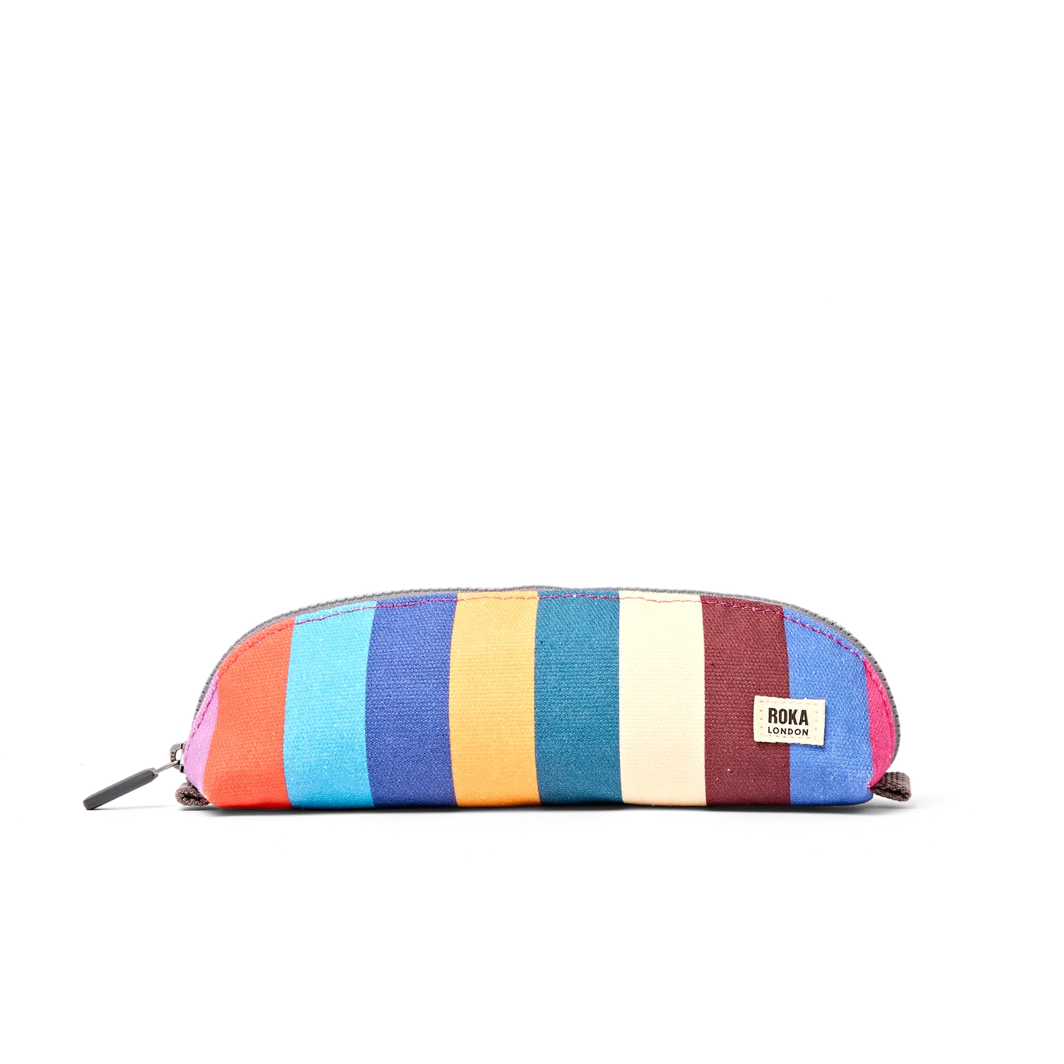 Roka London Tate pung Wide Stripe Multi Small bomuld