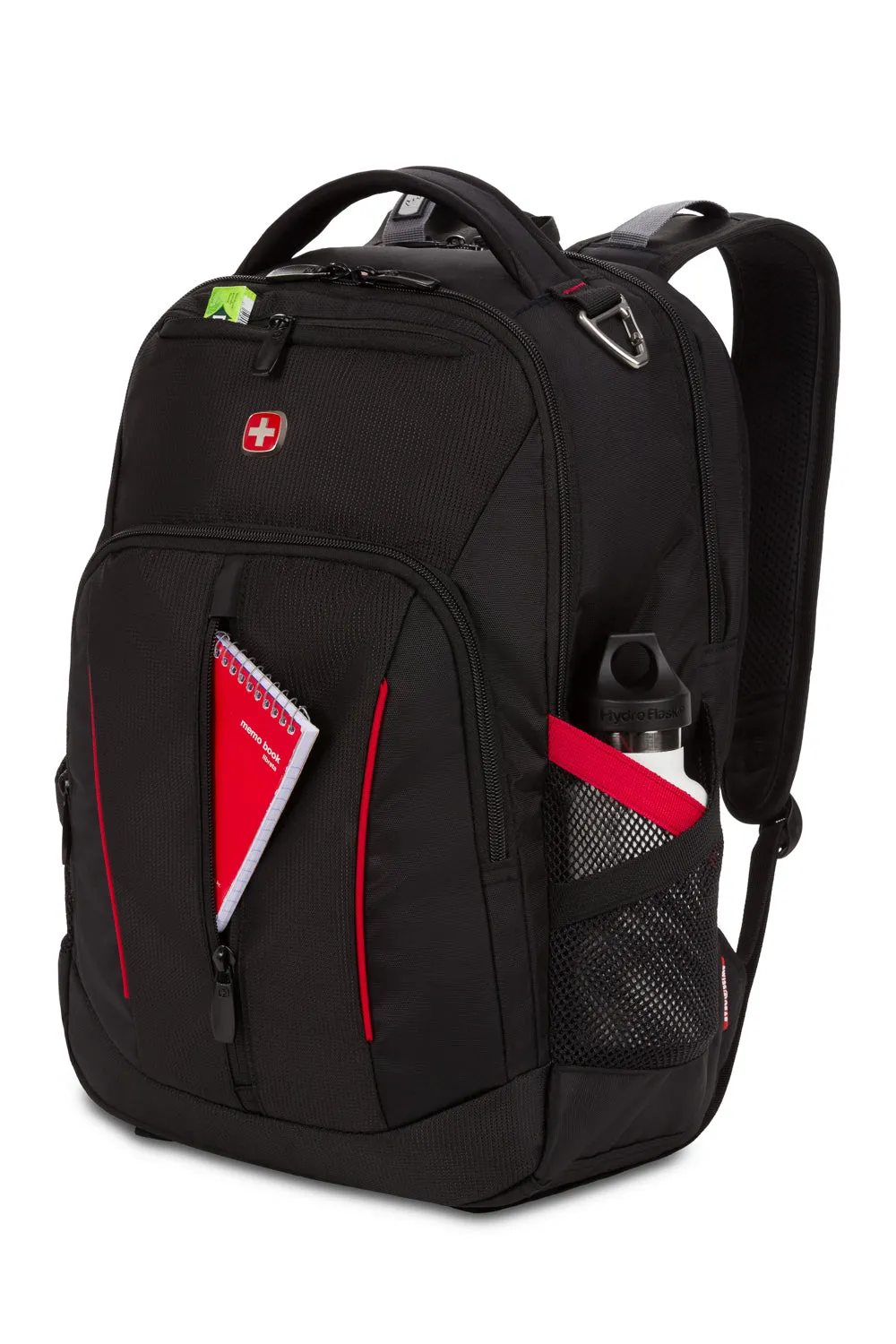 Swissgear 3906 rygsæk sort/rød laptoprum