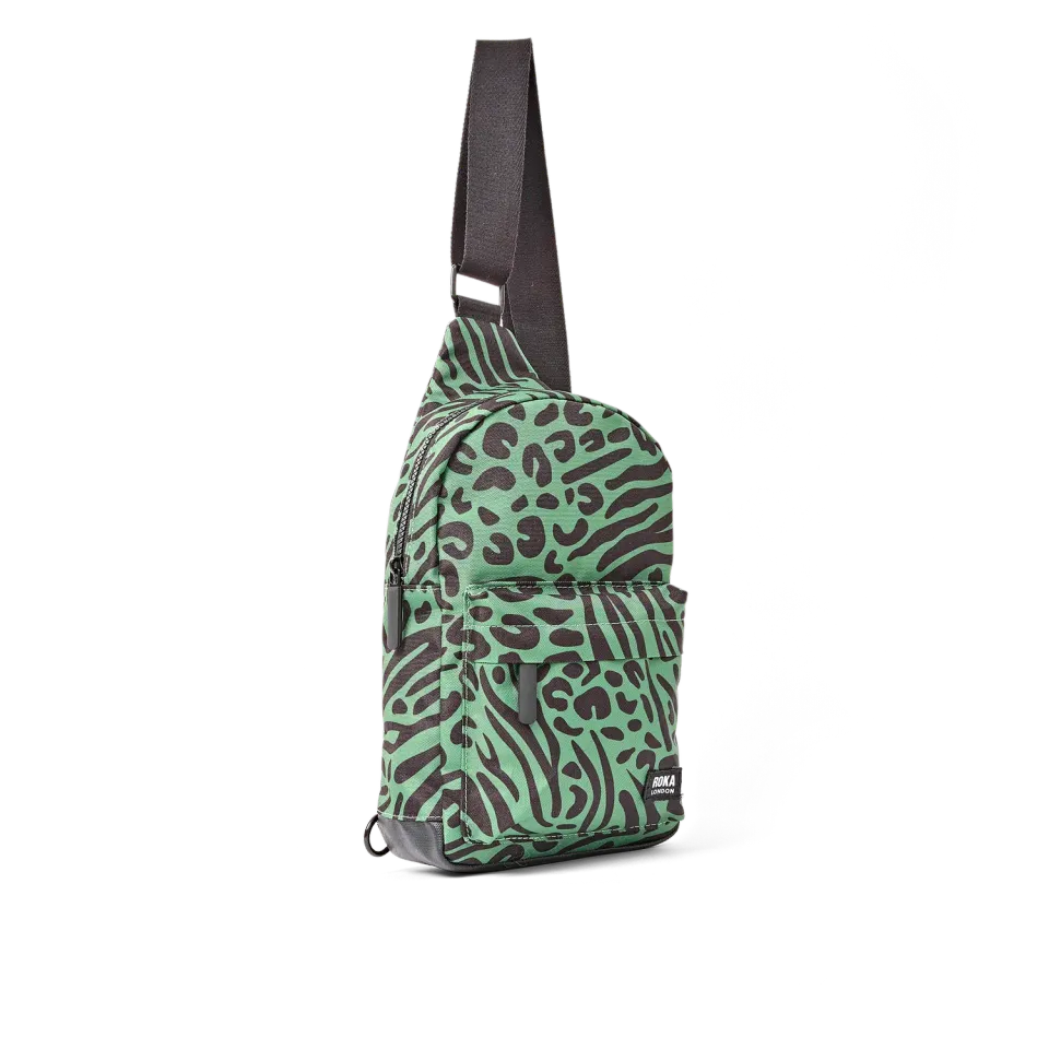 Roka London Willesden sling taske large mixed animal artichoke