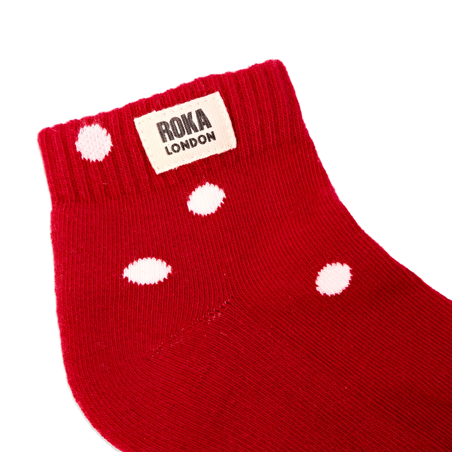 Roka London Wembley ankel sokker Scarlet Dot børn prikket