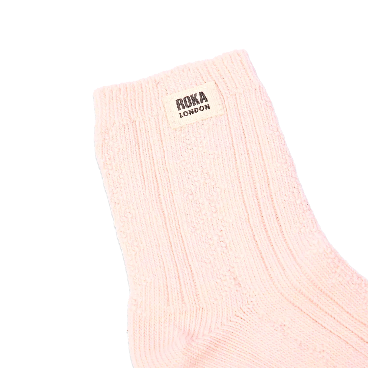 Roka London Wallace strømper Transcendent Pink 36-42