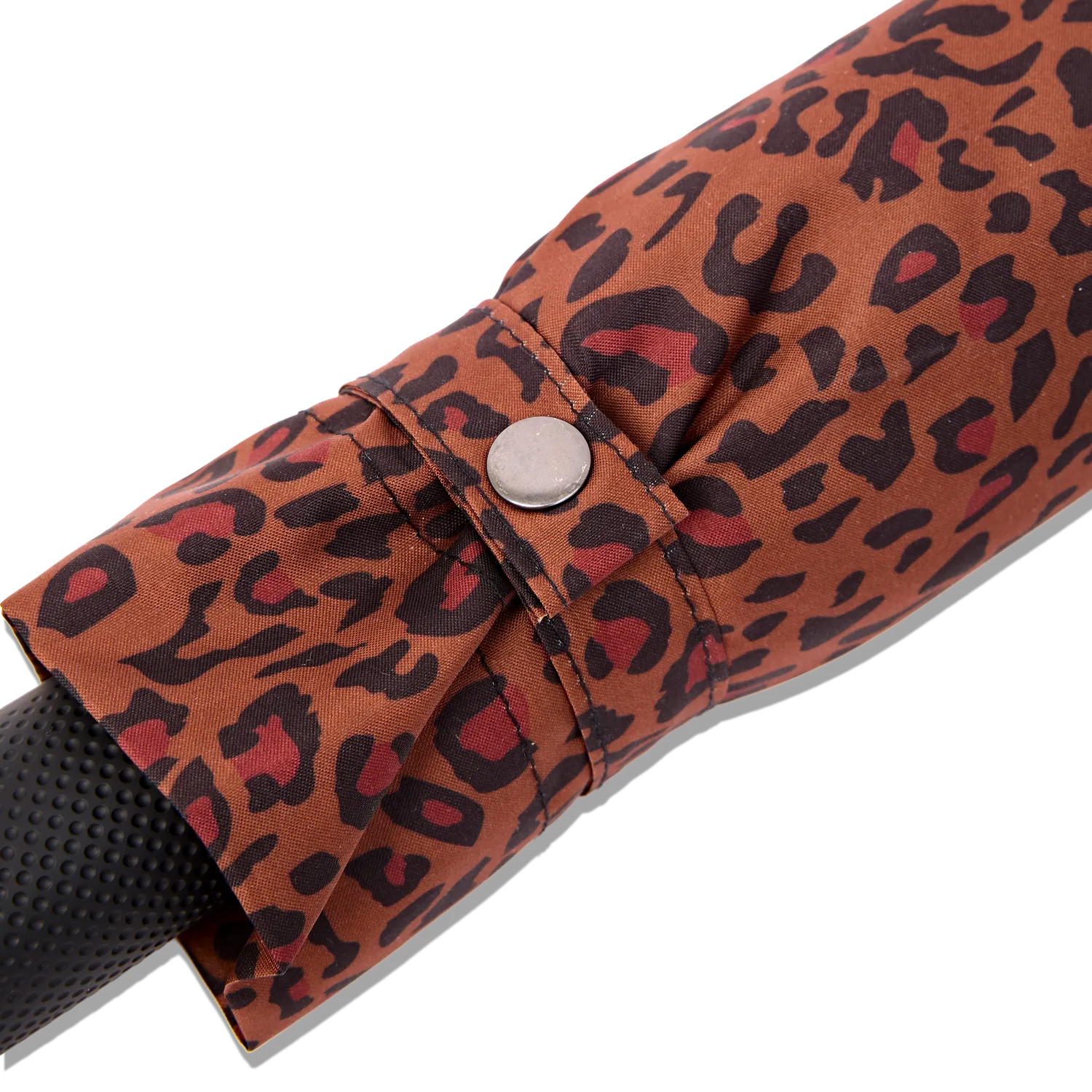 Roka London Waterloo paraply Brown Mini Leopard lommemodel