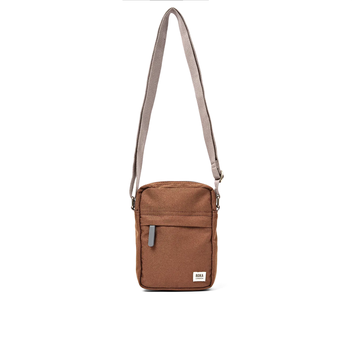 Roka London Bond Pocket crossbody taske Cinnamon Small 1,5 liter
