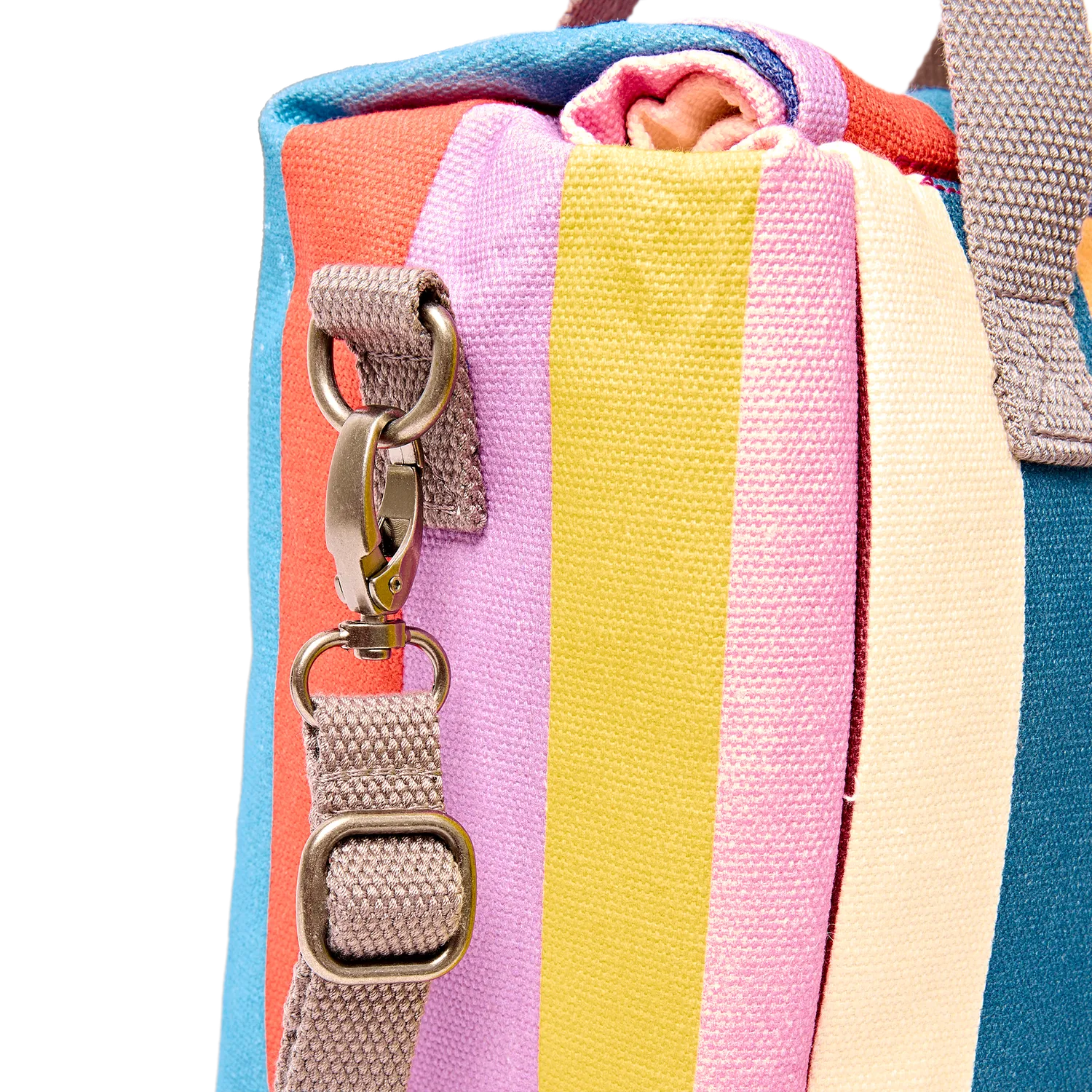 Roka London Hampstead madpakketaske Wide Stripe Multi isoleret 7,3 liter