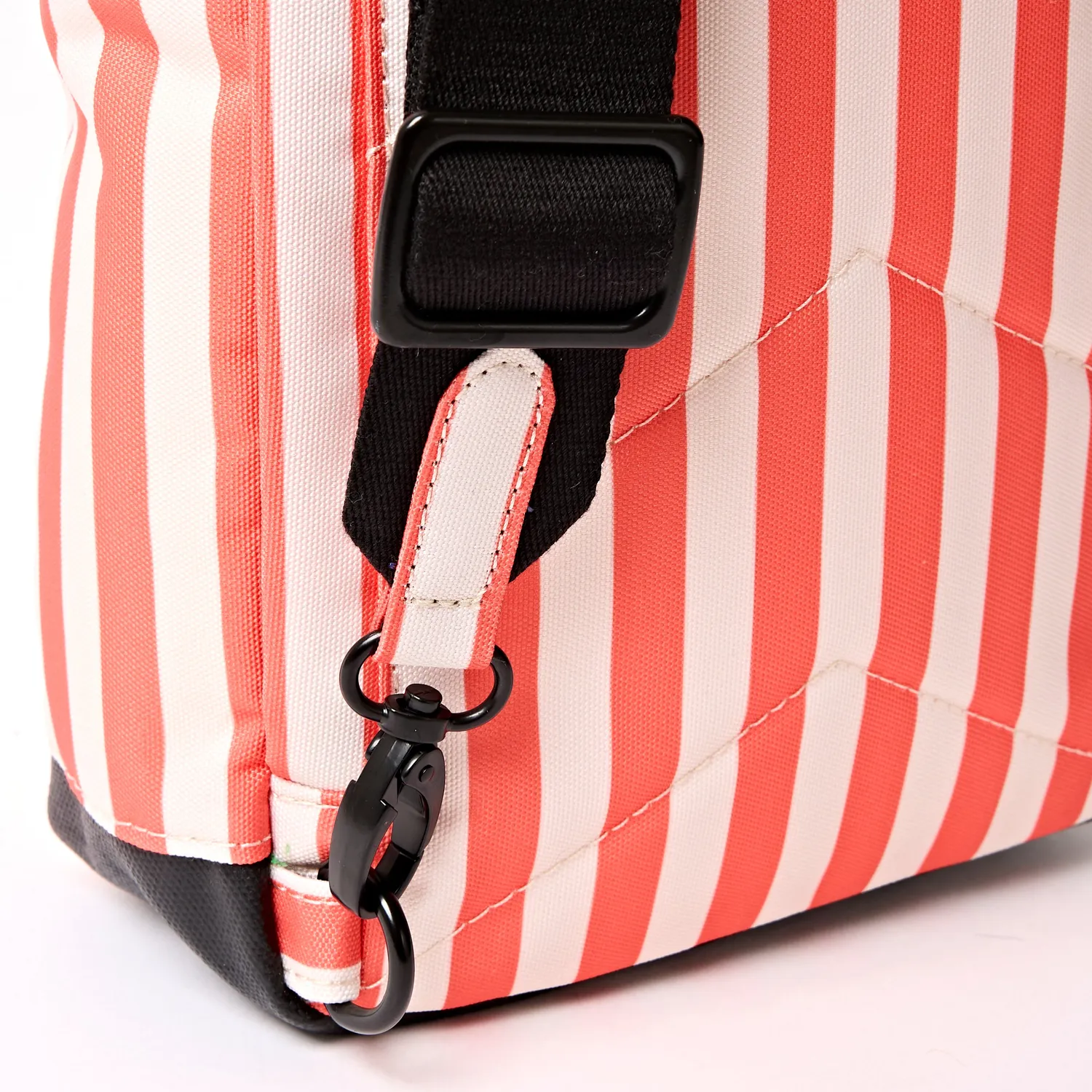 Roka London Willesden skuldertaske Coral Stripe large 5 liter