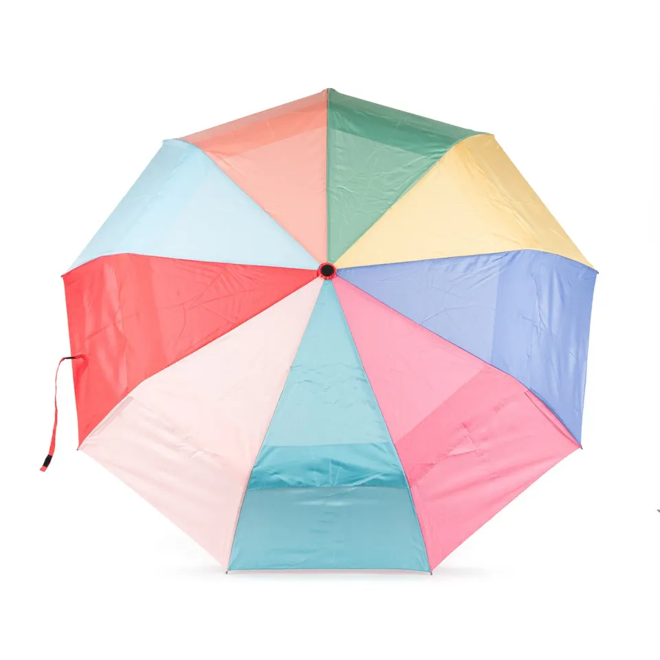 Roka London Waterloo paraply Bright Rainbow Medium