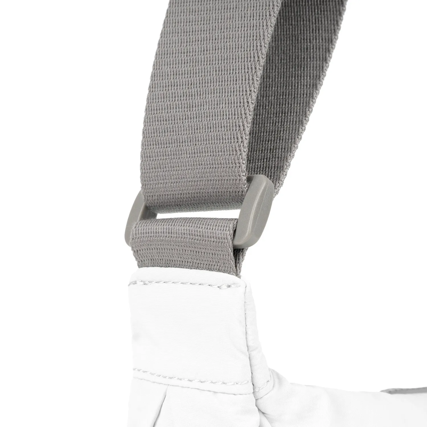 Roka London Farringdon Half Moon crossbody taske Coconut Small