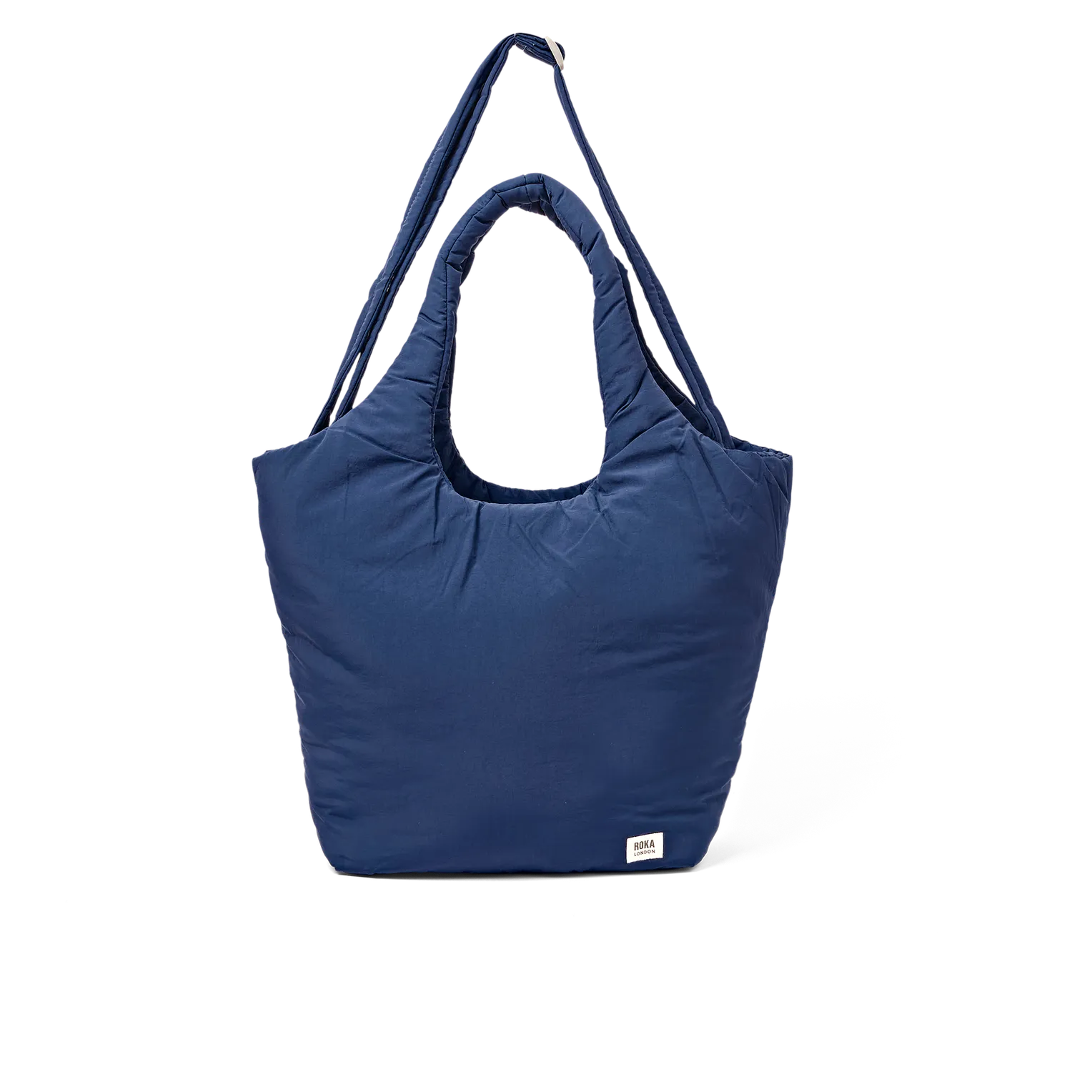Roka London Oxford skuldertaske Deep Cobalt Medium puf