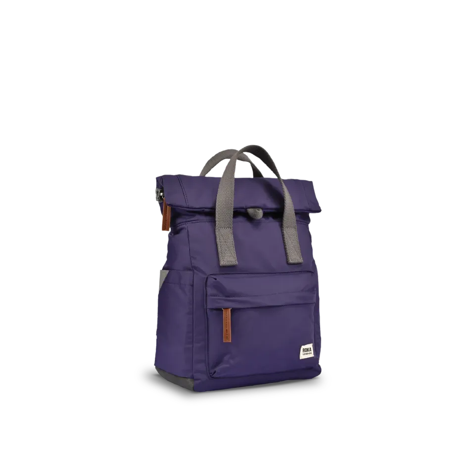 Roka London Canfield Roll Top rygsæk Mulberry Medium vejrbestandig