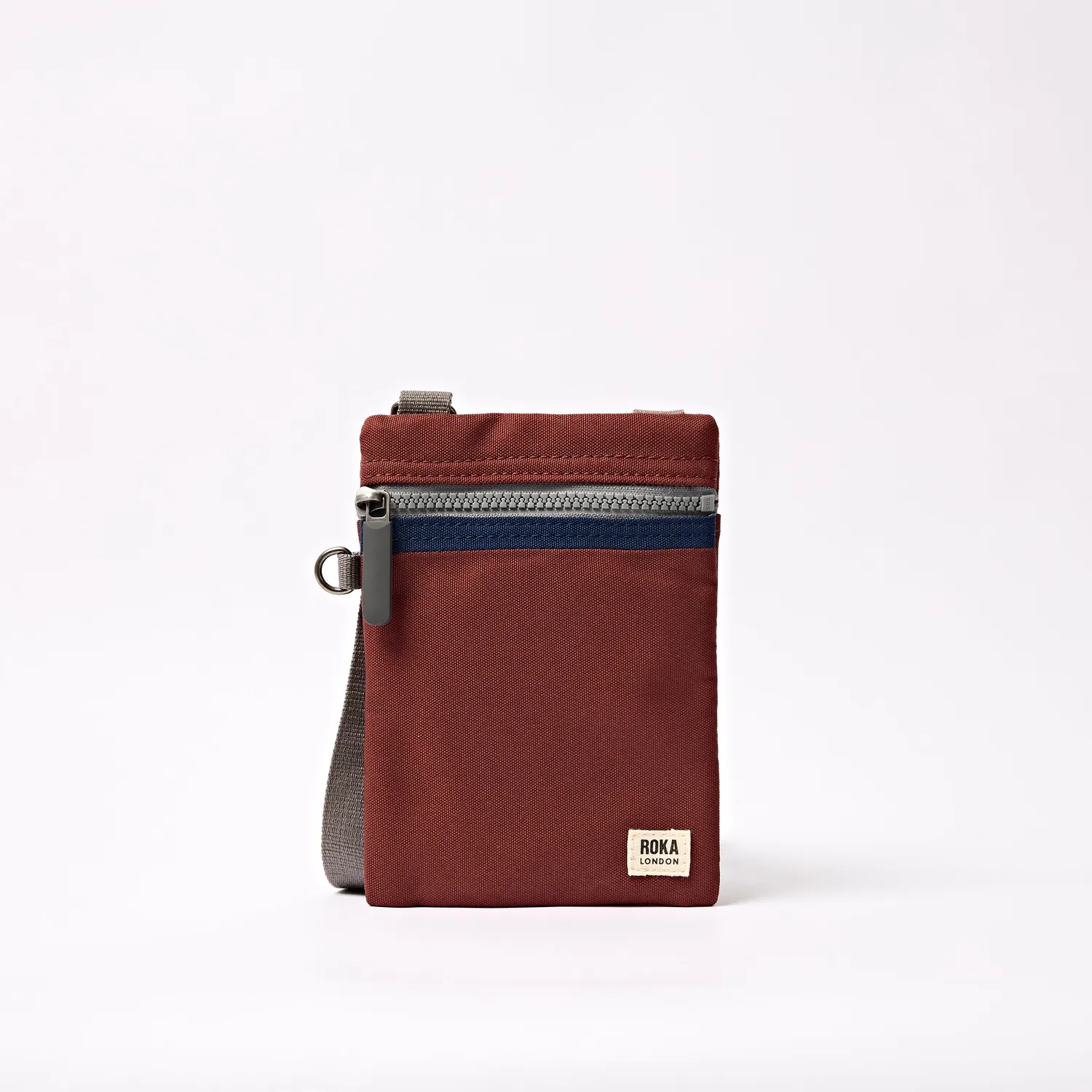 Roka London Chelsea Pocket Sling taske Henna Stripe XS nylon