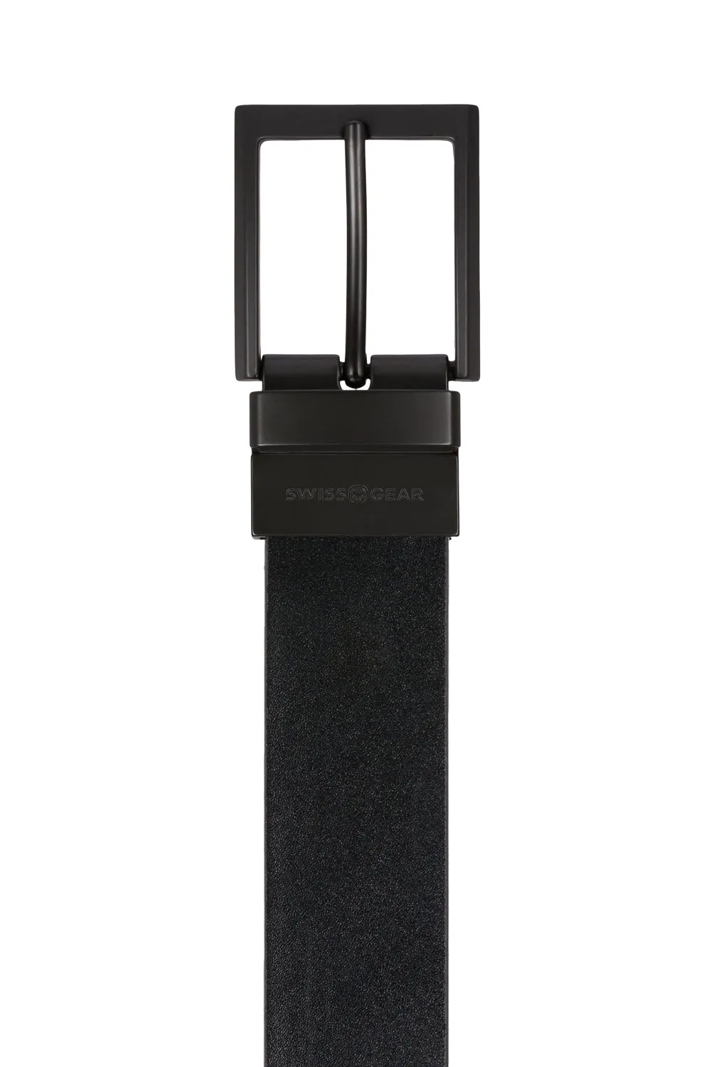 Swissgear vendbart bælte sort brun kunstlæder