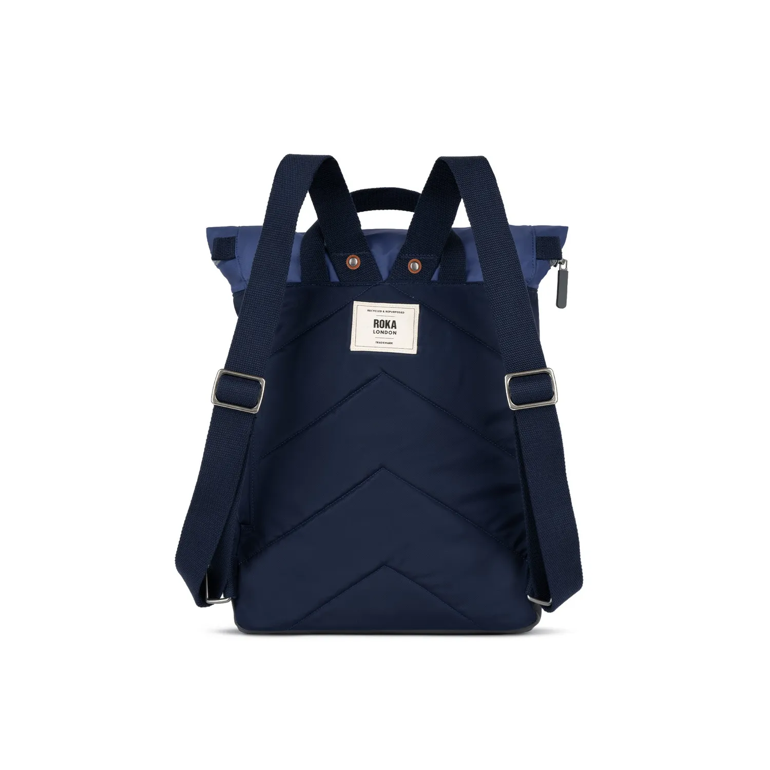 Roka London Canfield roll top rygsæk indigo medium vandtæt
