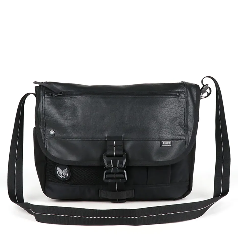 Harvest Label Custom HC-0105 skuldertaske sort nylon