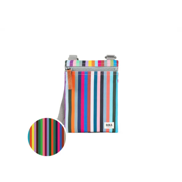 Roka Chelsea mobiltaske Extra Small multifarvet stribet