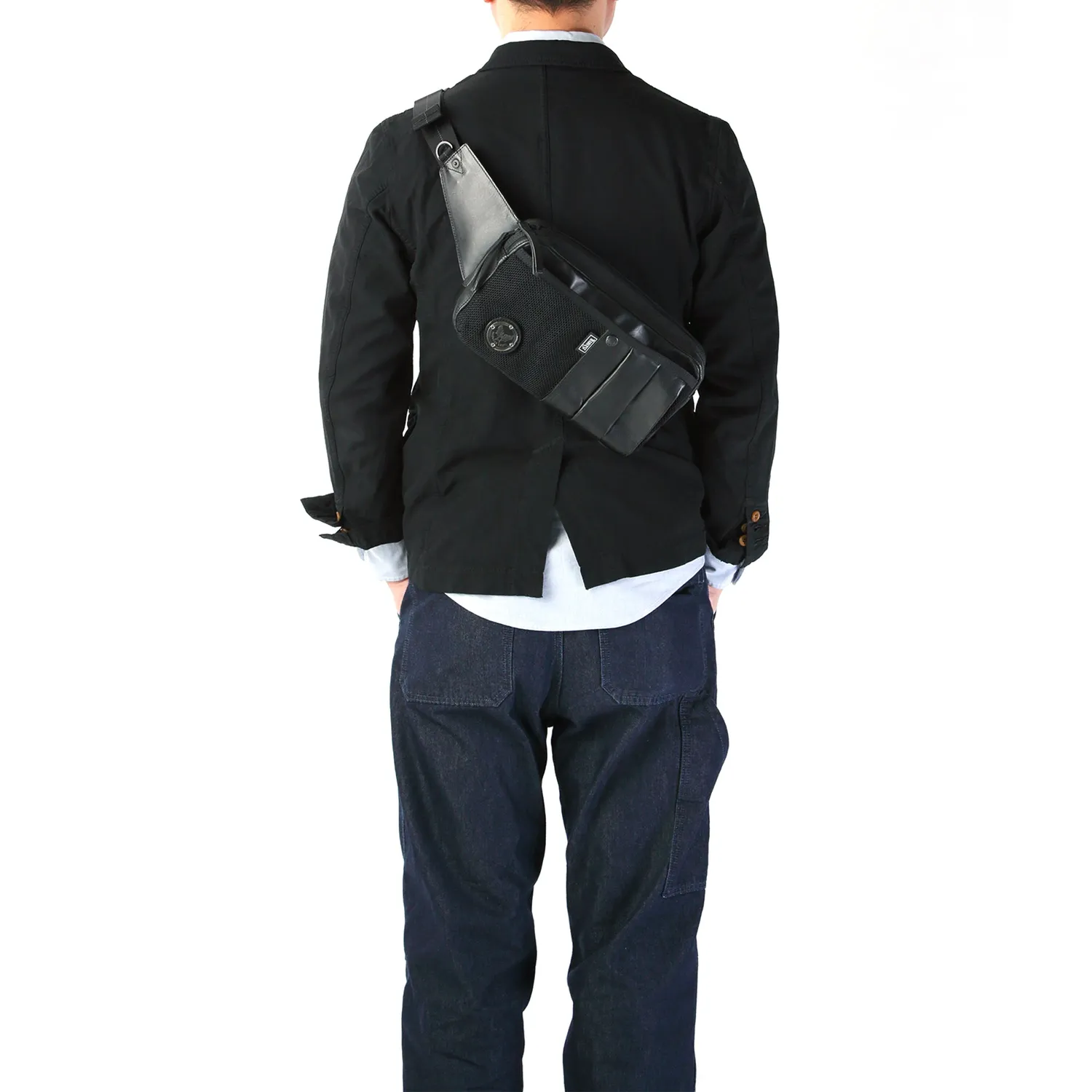 Harvest Label Custom Pelle HP-0201 bæltetaske sort læder