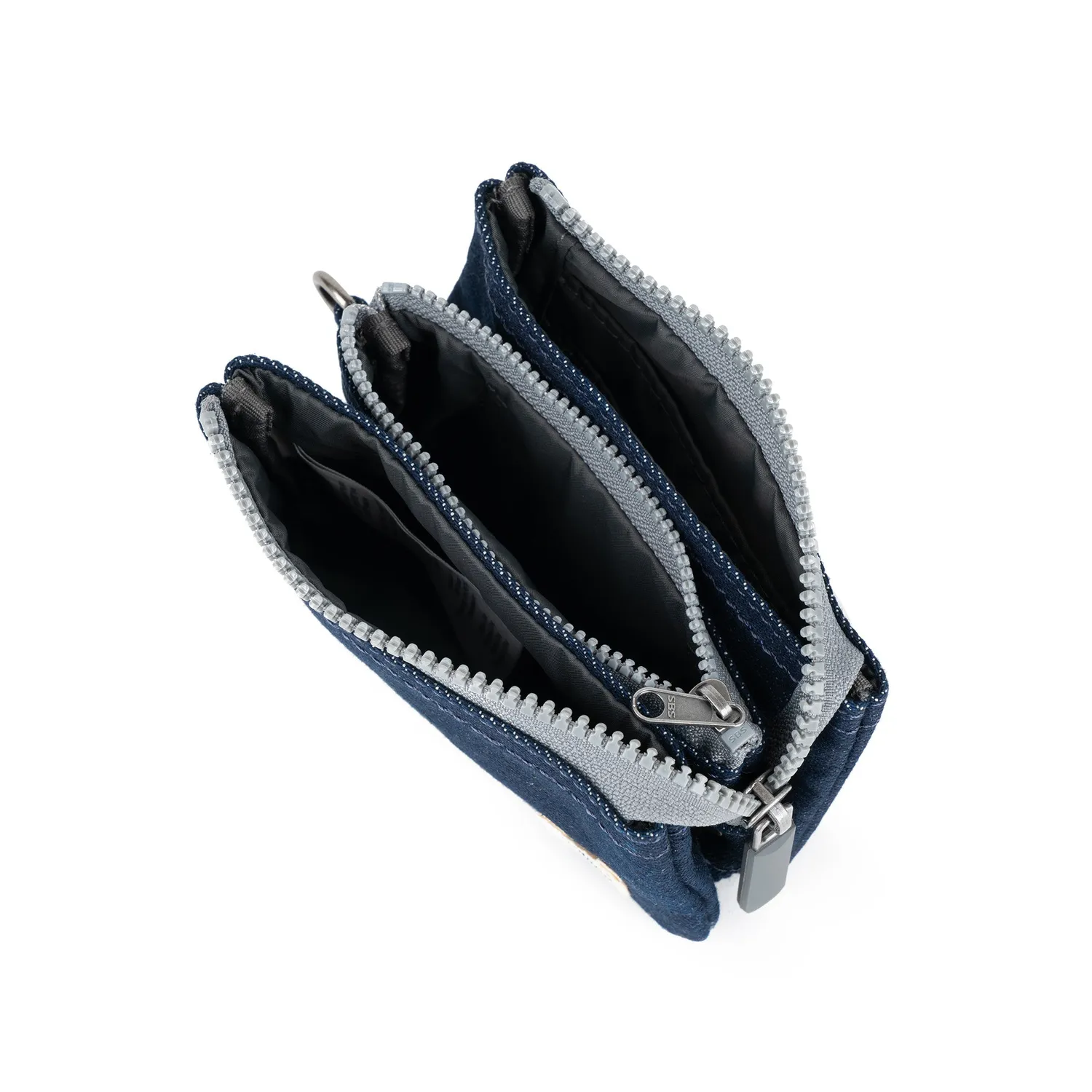 Roka London Carnaby Wallet pung Small mørk denim