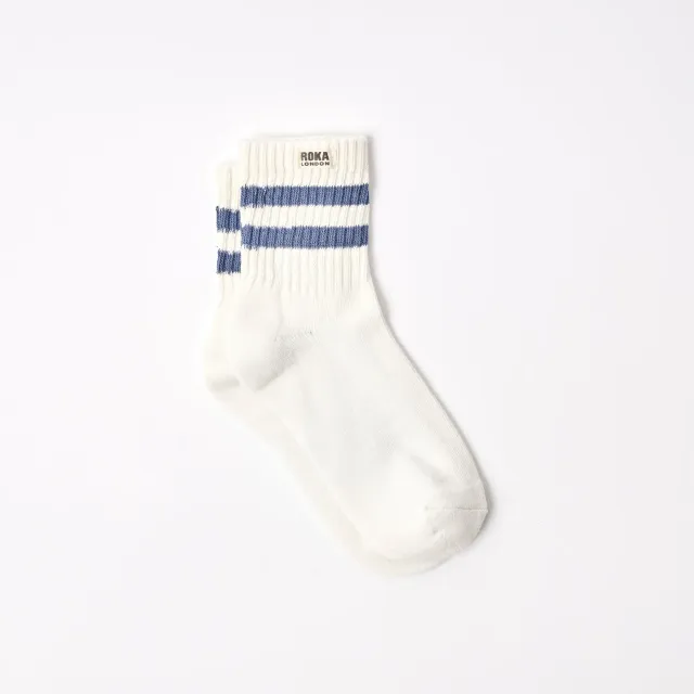Roka London Windsor strømper Coastal Blue dame