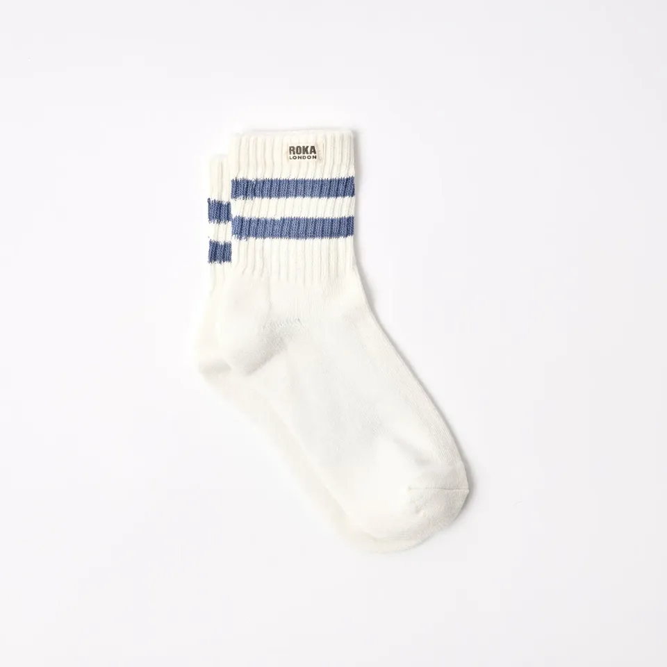 Roka London Windsor strømper Coastal Blue dame