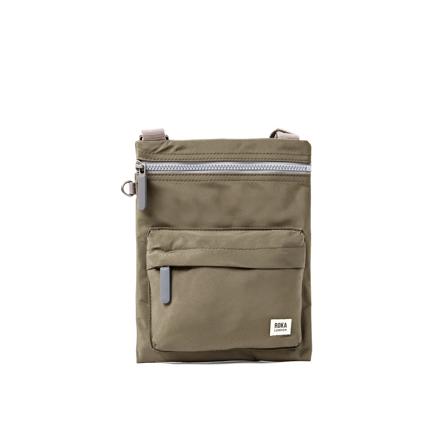 Roka London Chelsea B Army crossbody taske Medium 0,6 liter