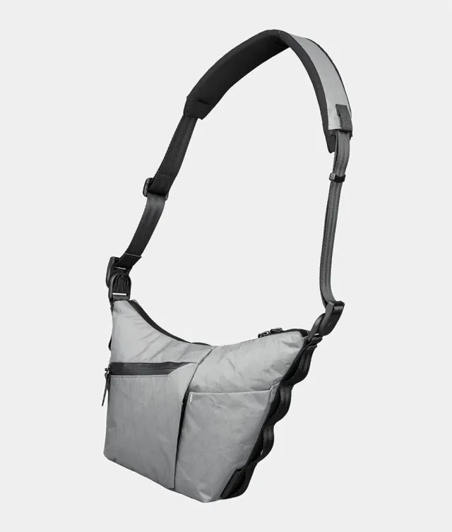 Alpaka Flow Satchel skuldertaske 2L slate gray vejrbestandig