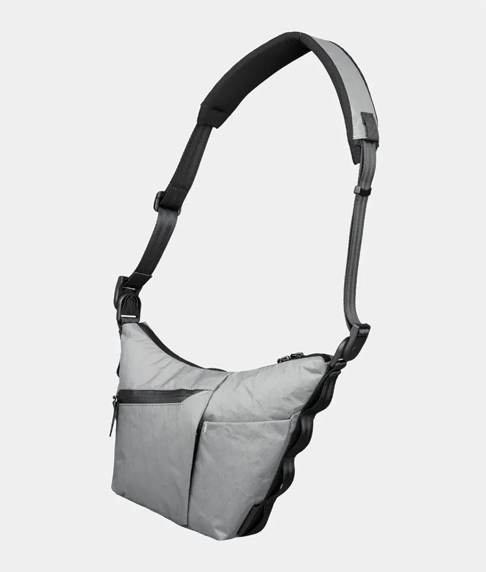 Alpaka Flow Satchel skuldertaske 2L slate gray vejrbestandig