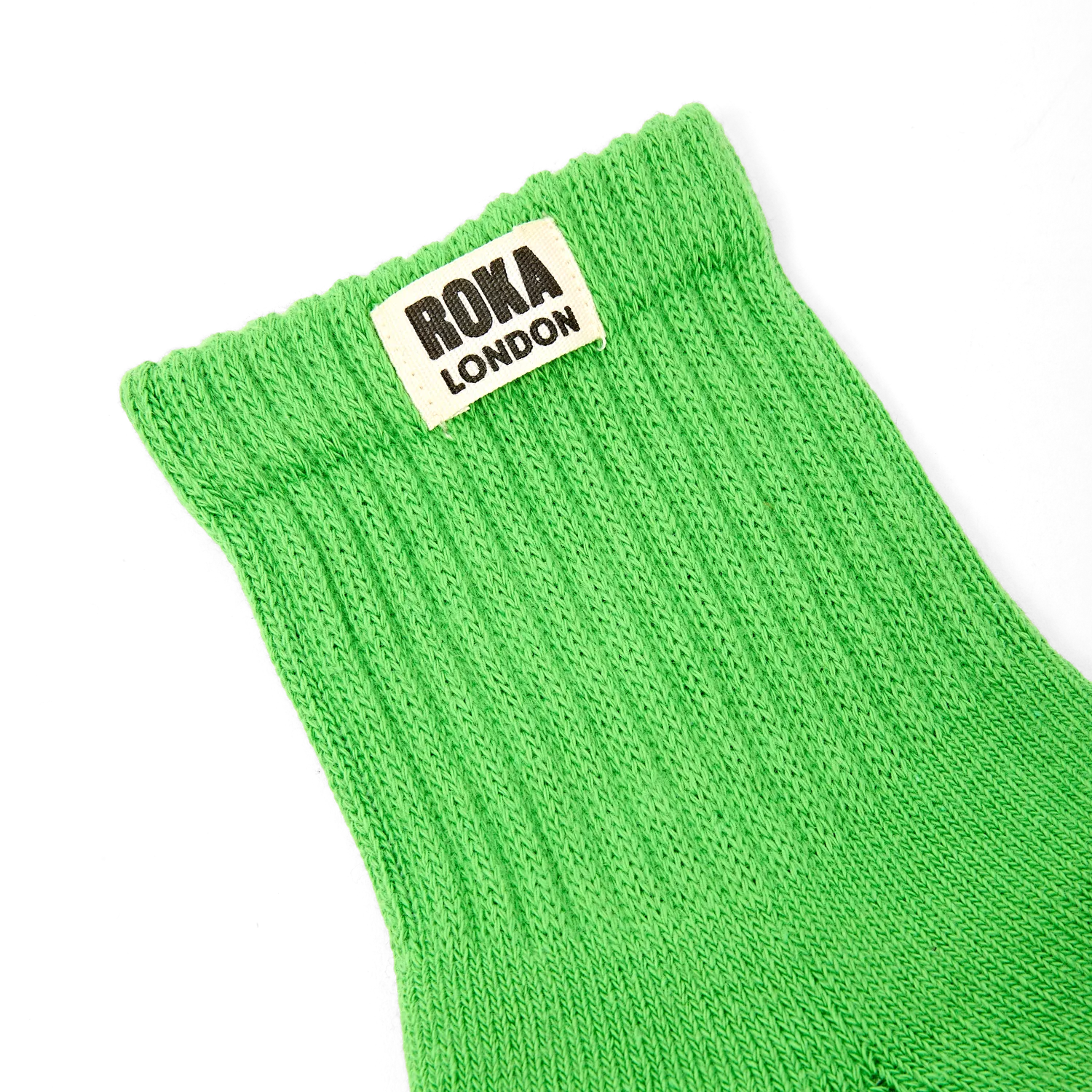 Roka London Windsor strømper Online Lime UK 3-8 stribede