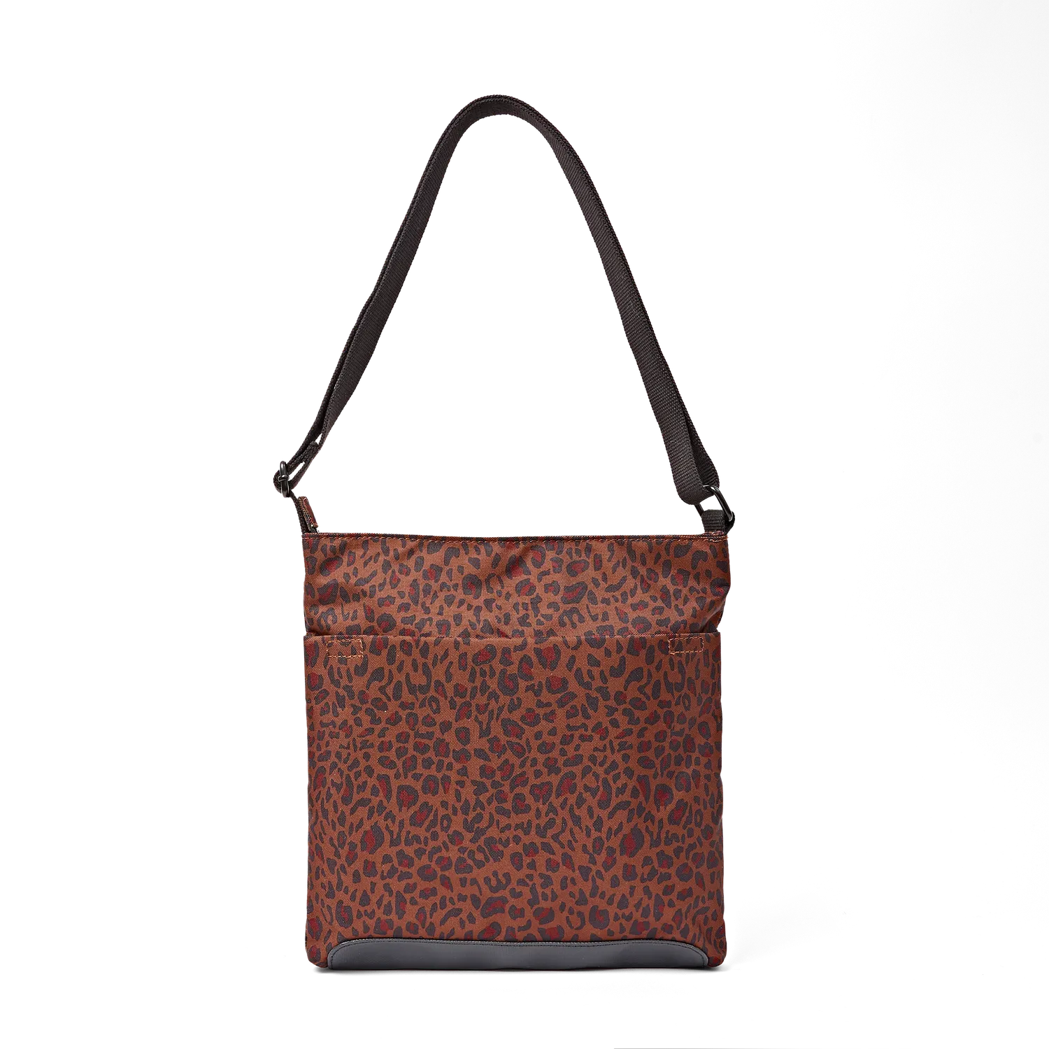 Roka London Kennington Crossbody skuldertaske Corn Mini Leopard Medium