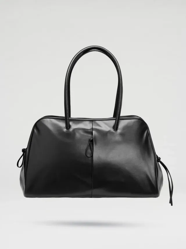 Ölend Large Brooklyn Bag skuldertaske sort vegansk læder