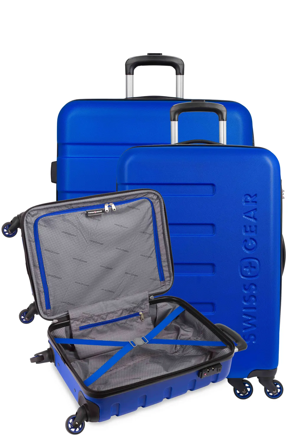 Swissgear Pro Traveler Bundle kuffertsæt Cobalt Blue 4 dele TSA-lås