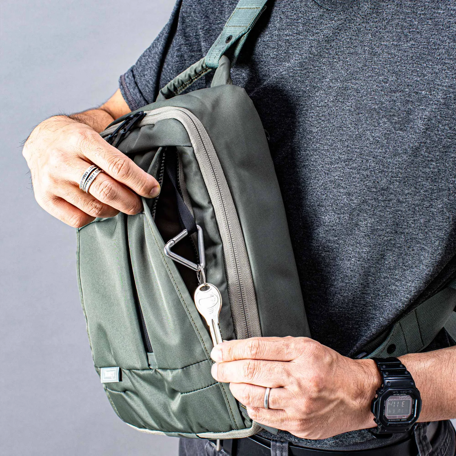 Harvest Label Urban Cargo HVT-0285 slingtaske sort vandtæt