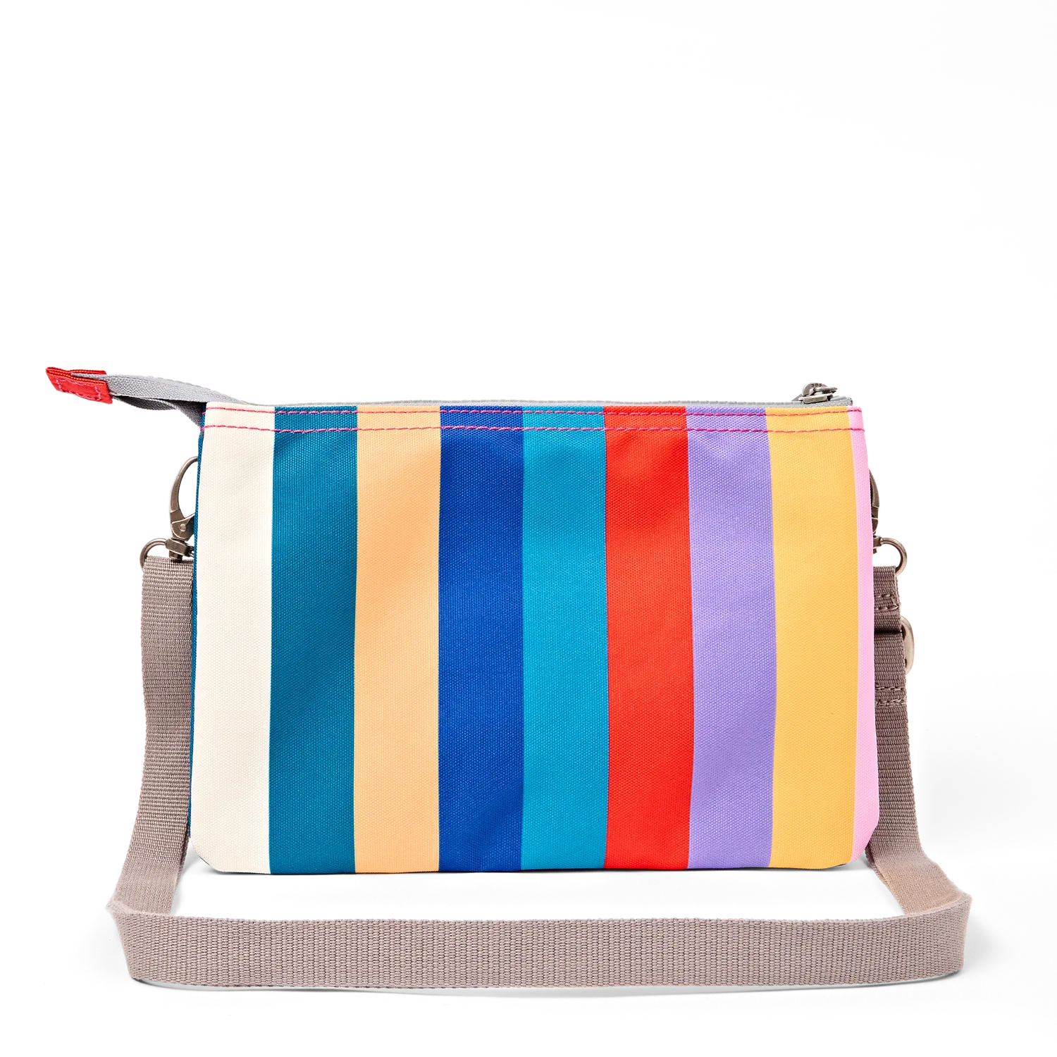 Roka London Carnaby crossbody taske XL Multi Stripe pungtaske