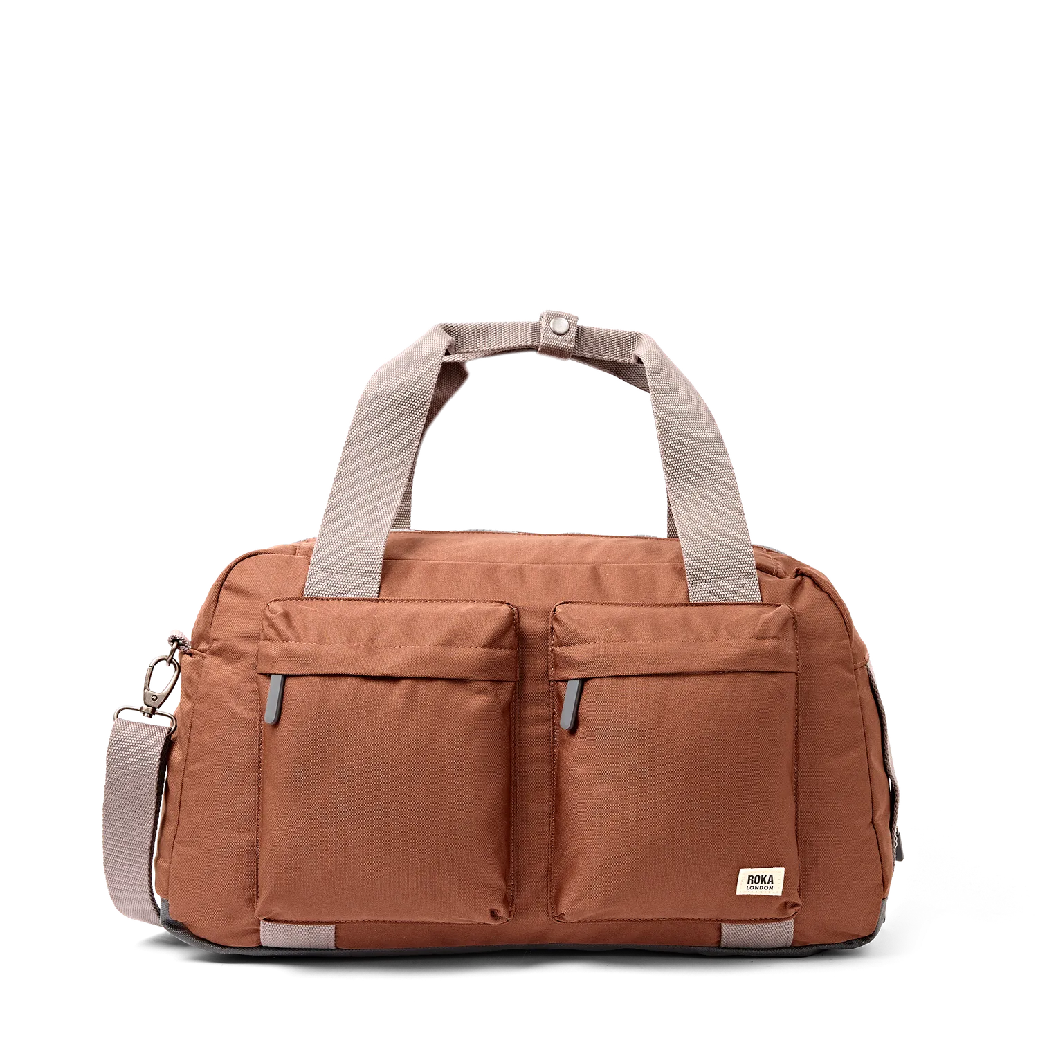 Roka London Gatwick duffel rejsetaske Medium Cinnamon