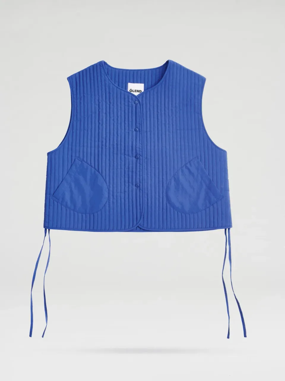 Ölend Padded quiltet vest Cobalt blue onesize