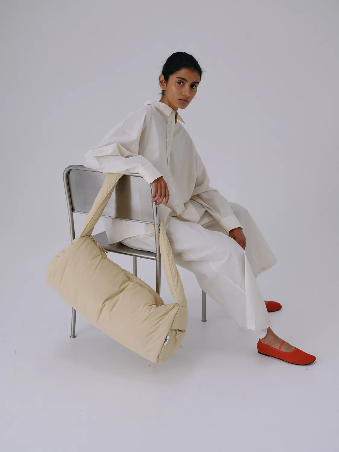 Ölend Puffy Duffle Bag rejsetaske butter yellow puffer