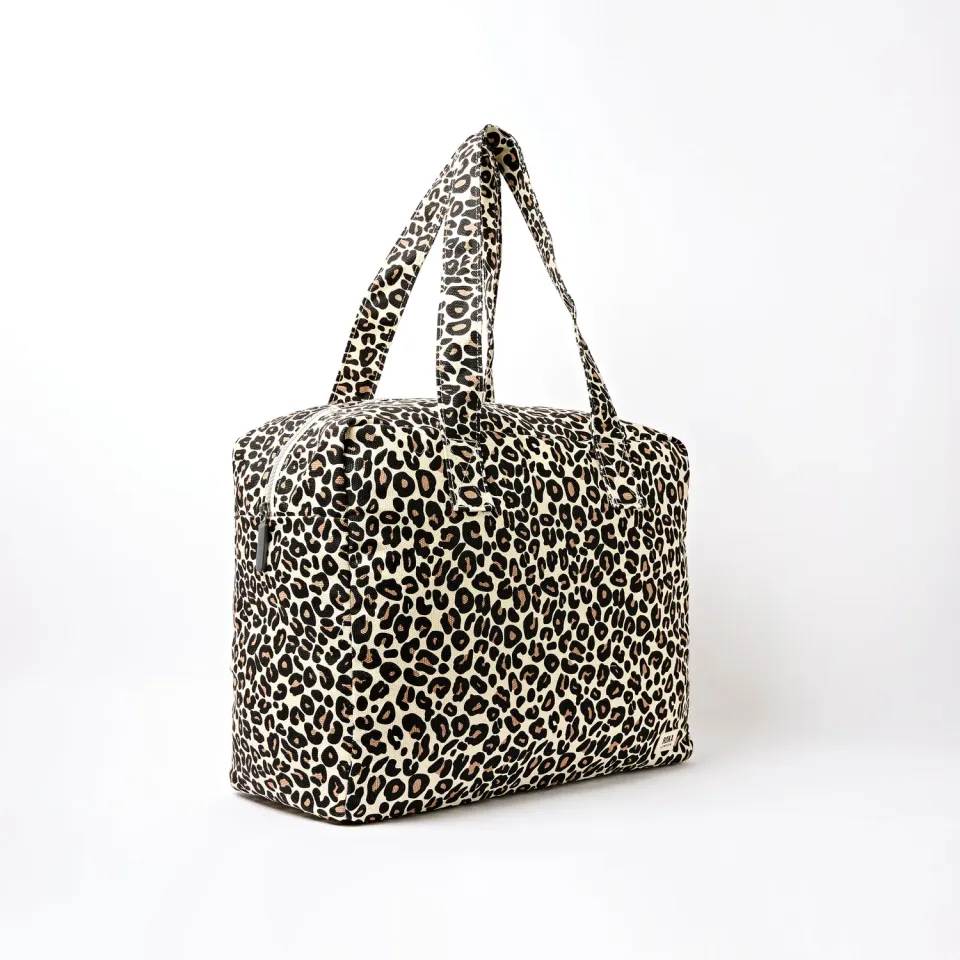 Roka London Sloane skuldertaske Medium savannah leopard laptoprum