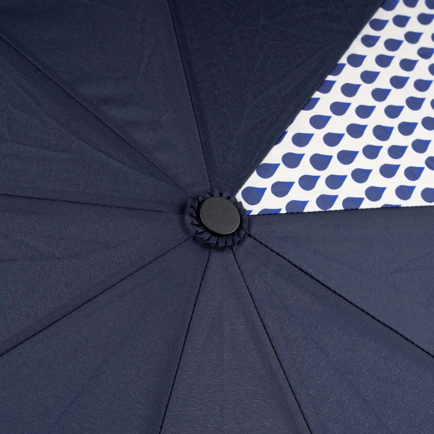Roka London Waterloo Medium paraply Denim Rain storm