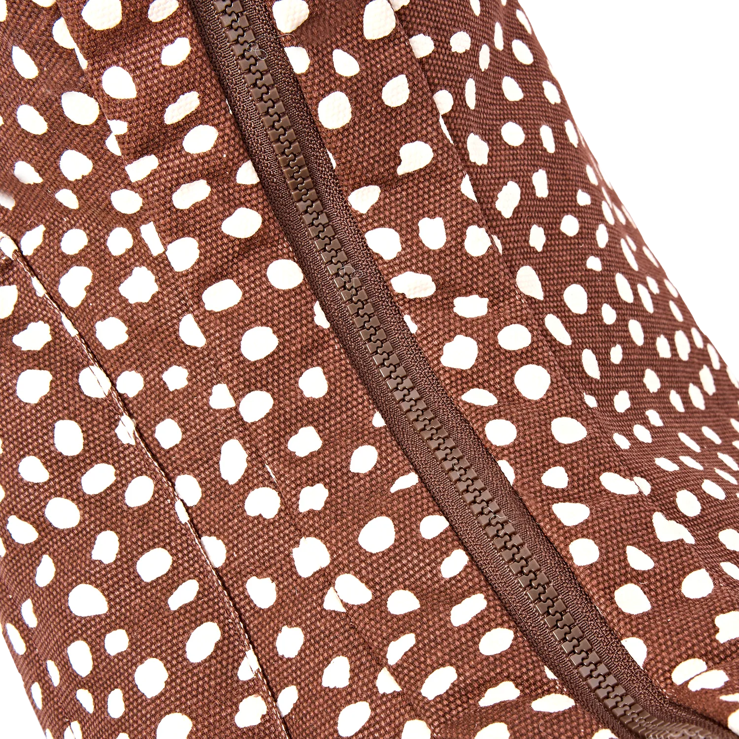 Roka London Belsize skuldertaske Brown Spot canvas