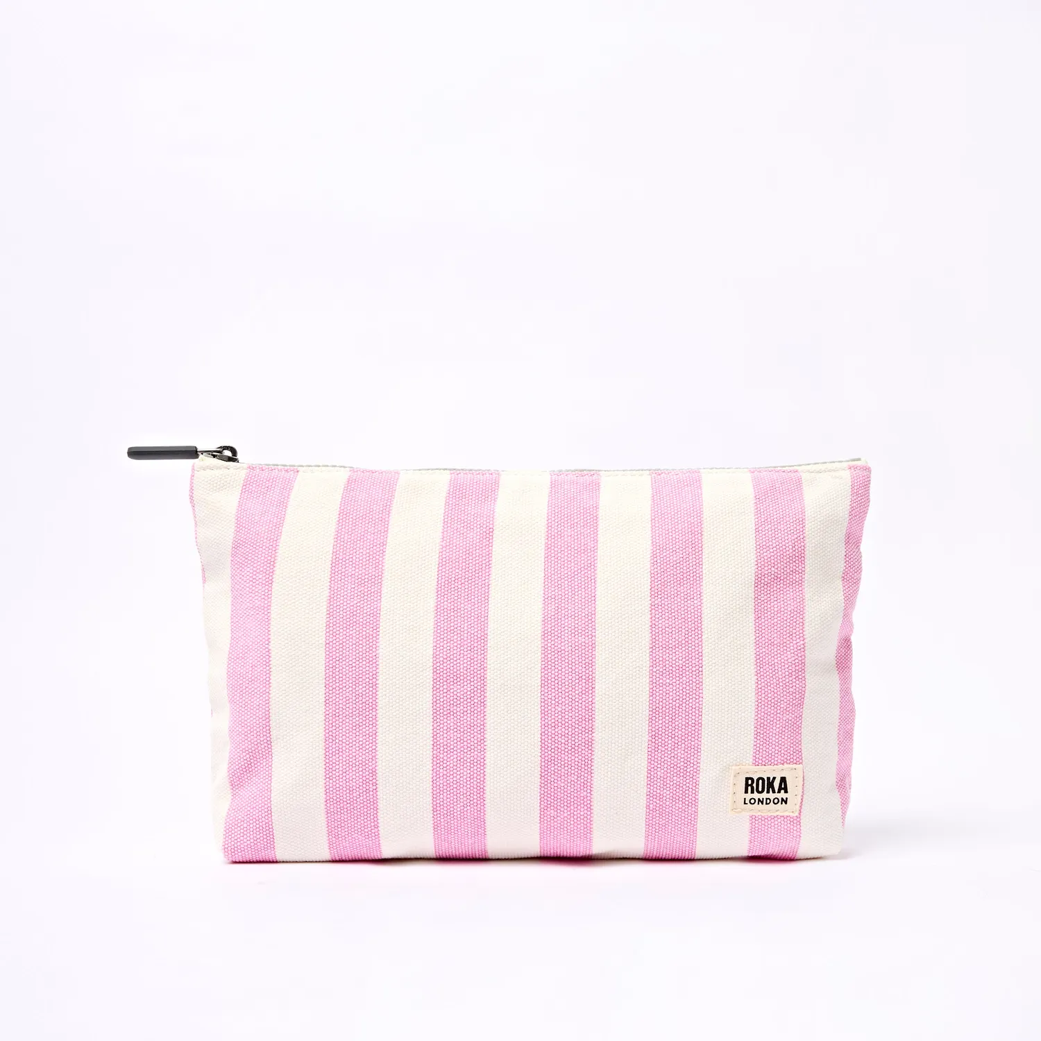 Roka London Maida Vale pouch Sherbet Stripe bomuld