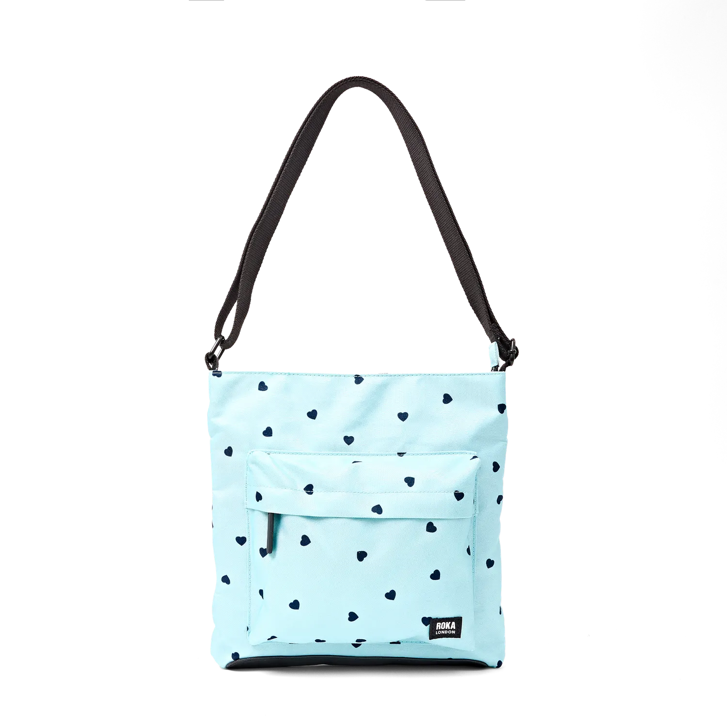 Roka London Kennington B crossbody taske medium heart print
