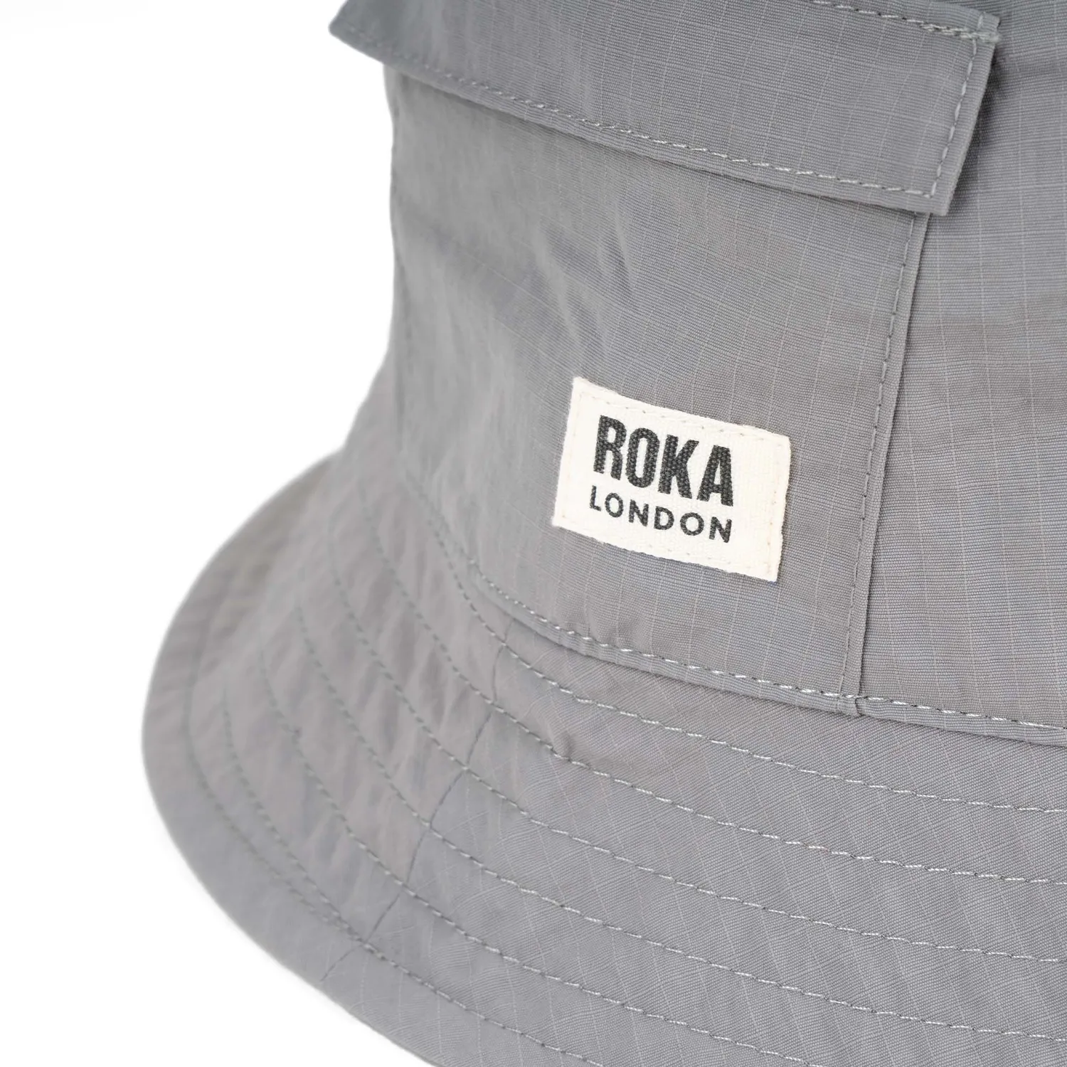 Roka London Bedford Bucket Hat bøllehat Graphite vandtæt