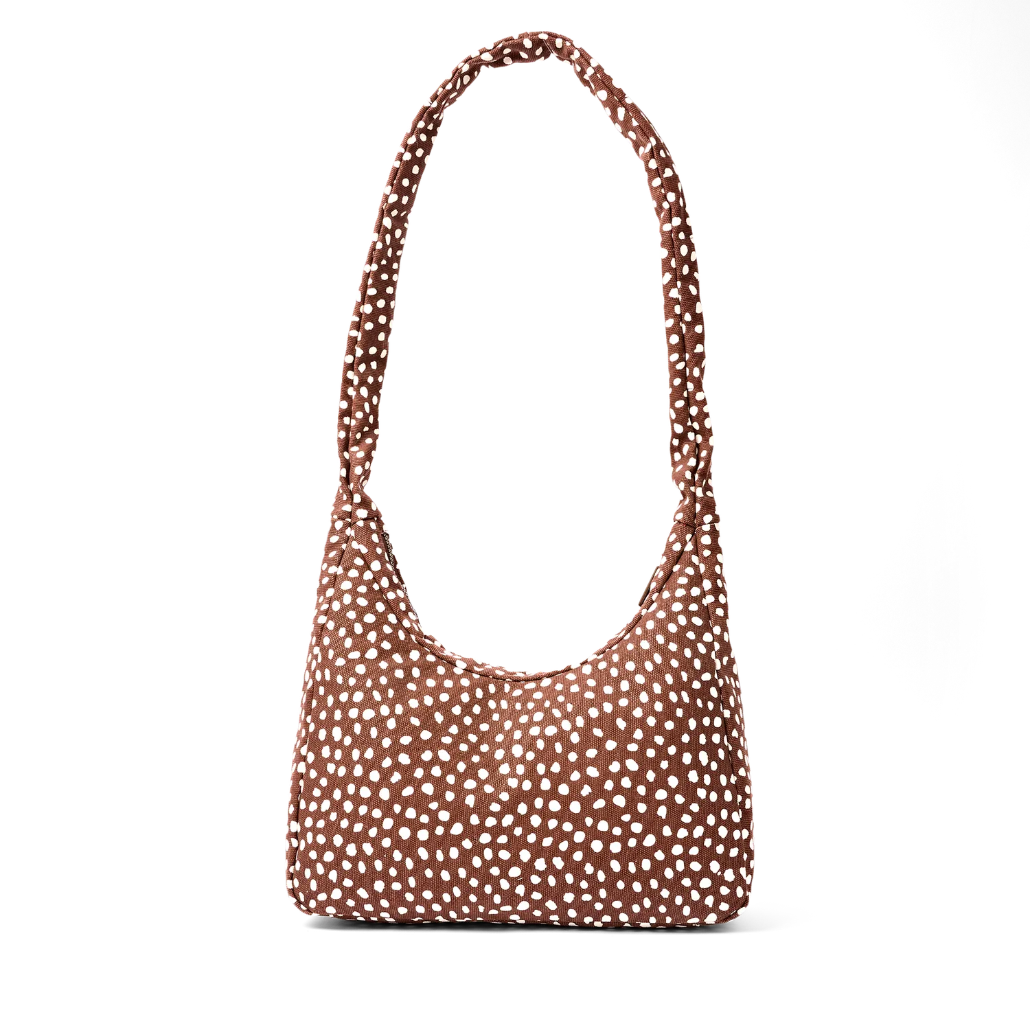 Roka London Belsize skuldertaske Brown Spot canvas