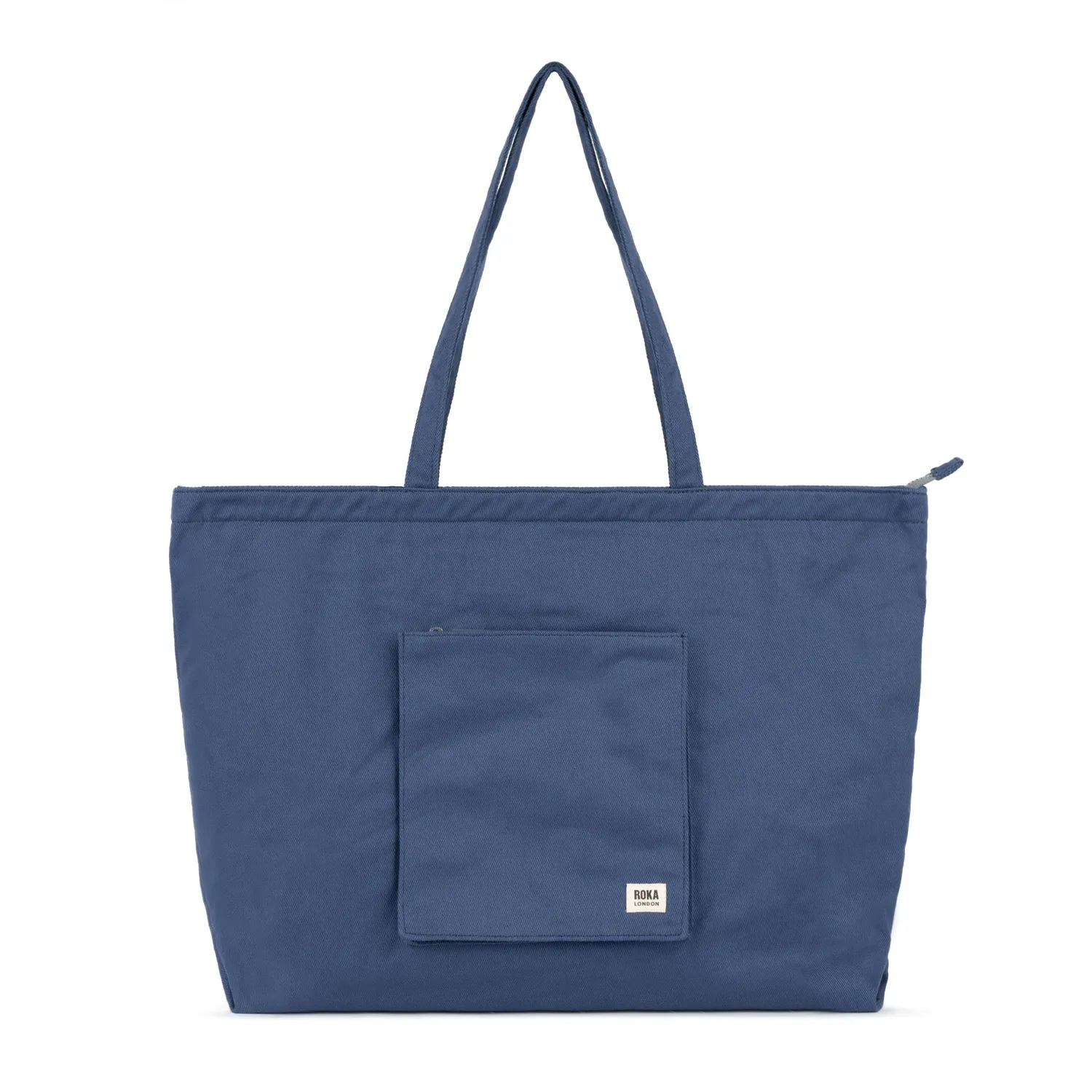 Roka London Portobello tote taske Large Indigo 19,2 liter
