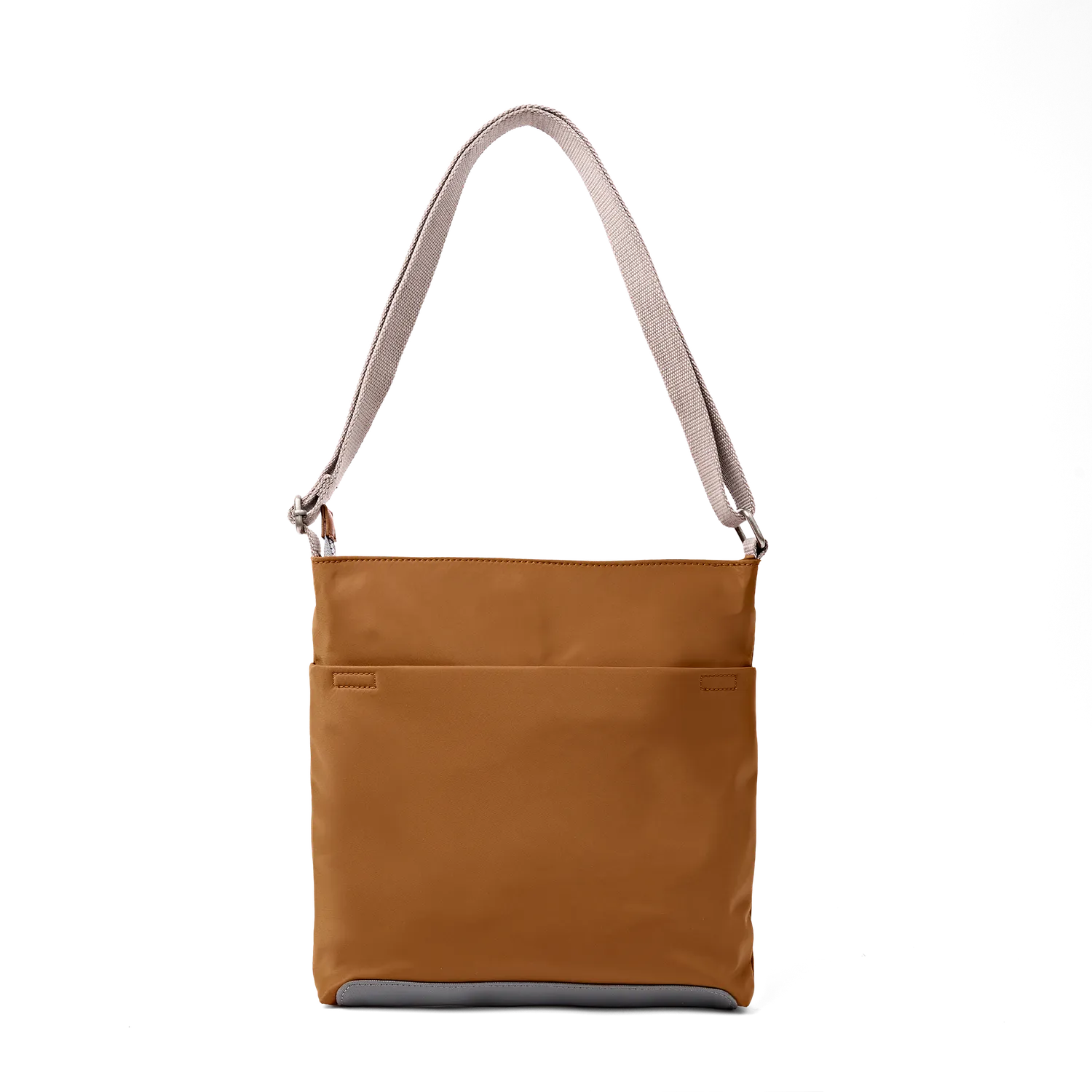 Roka London Kennington crossbody taske Biscuit struktureret