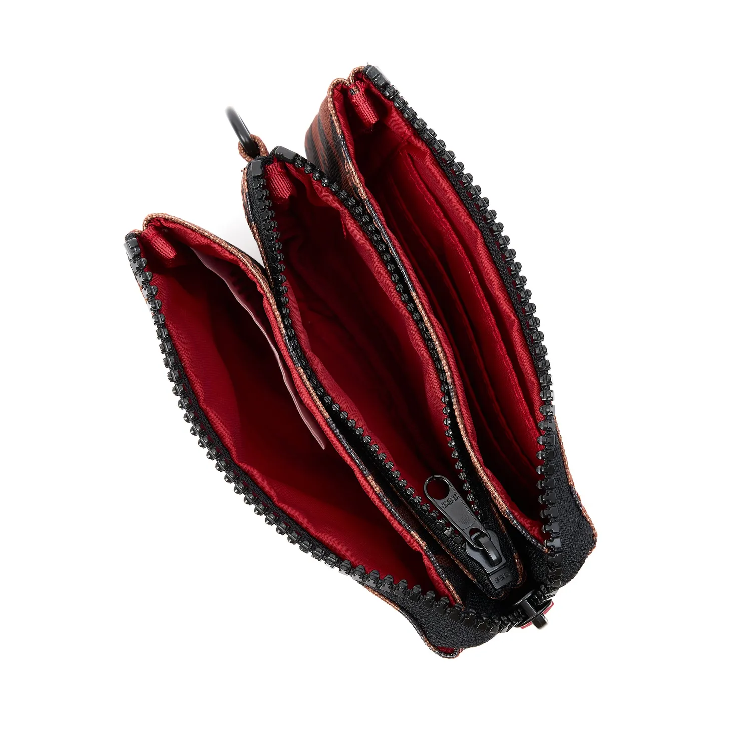 Roka London Carnaby pung Scarlet Leopard Small 3 rum